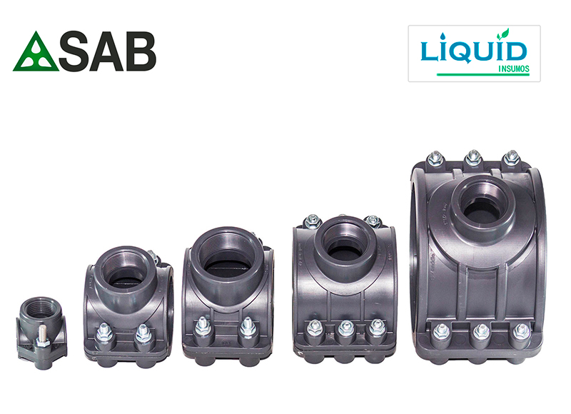 Montura para riego vista general