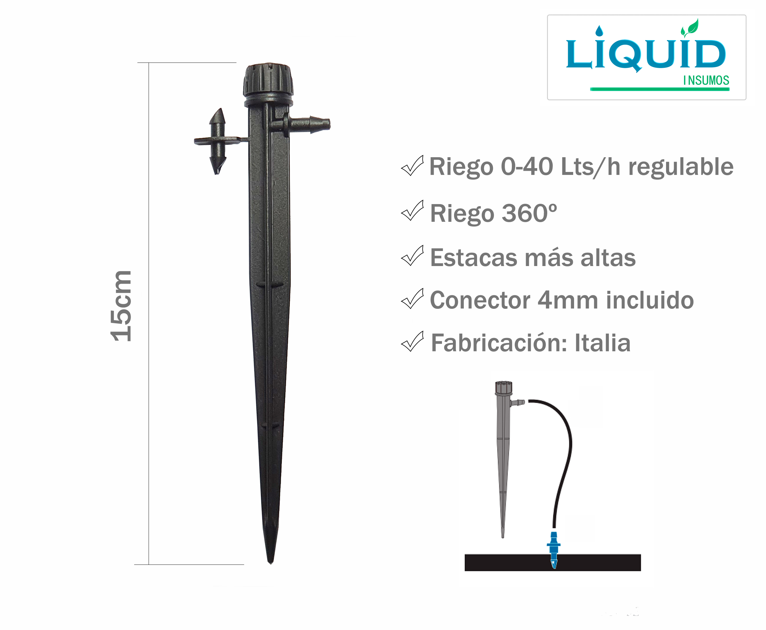 Goteros regulables modelos disponibles